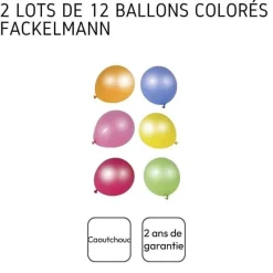 Hot RETIF 2 Lots De 12 Ballons De Baudruche Color S Pour Anniversaire