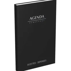 Flash Sale RETIF Agenda Perp Tuel Des Recettes Et Des D Penses 14X22Cm 1 Jour / Page Noir