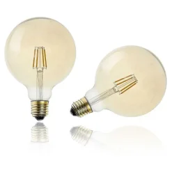 Store RETIF Ampoule Led Ambre Droit G125 E27