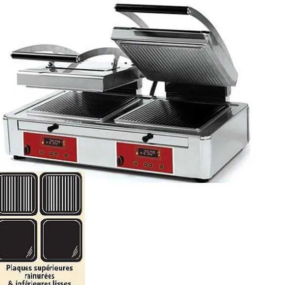 Cheap RETIF Appareil Panini Double Plaque Duplex Technology Rainur E / Lisse