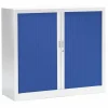 Best RETIF Armoire Monobloc Fun 2 Tab. Blanc Rideaux Bleu
