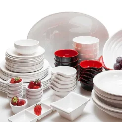 New RETIF Assiette Ovale M Lamine Blanc