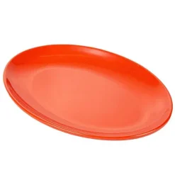 Store RETIF Assiette Ovale M Lamine Rouge 25,5X18Cm - Par 15
