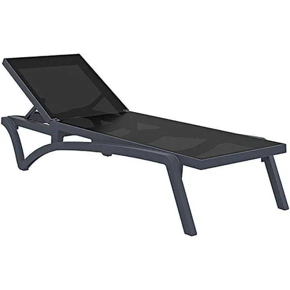 Outlet RETIF Bain De Soleil Pacific Structure R Sine Grise/Assise Synth Tique Noire