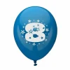 New RETIF Ballons Avec Num Ro 25 Cm Couleurs Assorties '8', Par 72