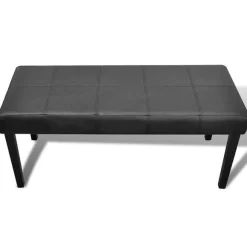 Outlet RETIF Banc Banquette Pouf 106Cm Noir Salon Salle Manger Chambre