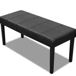 Outlet RETIF Banc Banquette Pouf 106Cm Noir Salon Salle Manger Chambre
