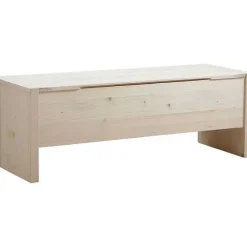 Store RETIF Banc Coffre En Bois Brut 117,5X42X41.5