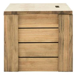 Best Sale RETIF Banc Coffre Rangement Avec Couvercle Eco Pin Finition Vieilli 40X120X36 Cm