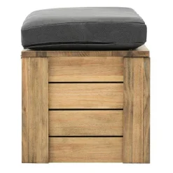 Clearance RETIF Banc Coffre Rangement Avec Couvercle Et Coussin Eco Pin Vieilli 40X120X46 Cm