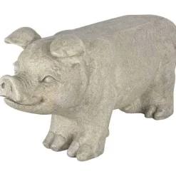 Outlet RETIF Banc De Jardin Cochon En Fibre De Pierre