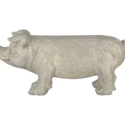 Outlet RETIF Banc De Jardin Cochon En Fibre De Pierre