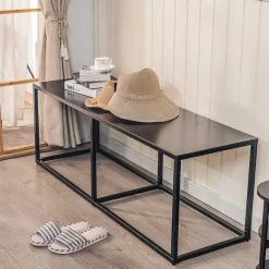 Best RETIF Banc Design Industriel Pieds Metal 130X40X45Cm