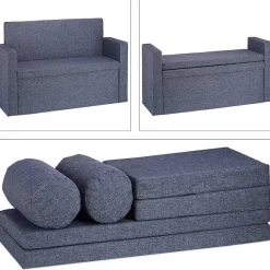 Discount RETIF Banc Dossier 2 Places Banquette Coffre De Rangement Pliable Assise Pratique Pl