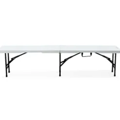 Cheap RETIF Banc Pliant 3 Pers. Hdpe Blanc +Lock System Rekkem 182X27,8X43 Cm