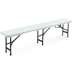 Cheap RETIF Banc Pliant 3 Pers. Hdpe Blanc +Lock System Rekkem 182X27,8X43 Cm