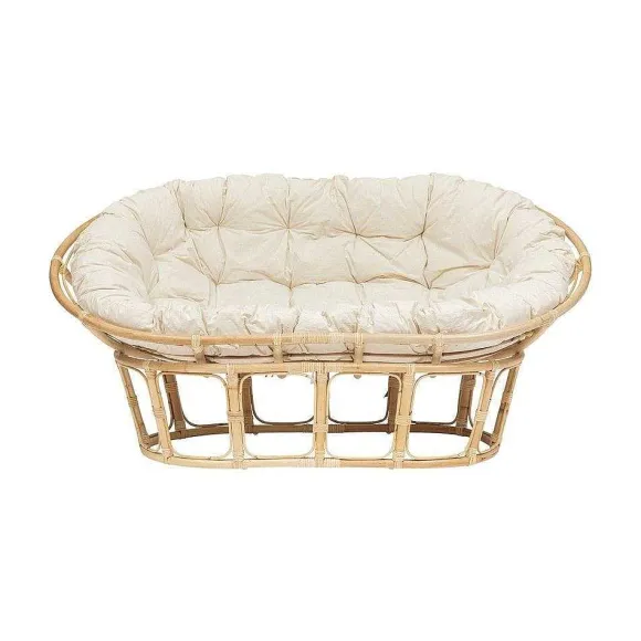 Clearance RETIF Banquette 2 Places En Rotin Et Coussin En Coton 170X108Cm