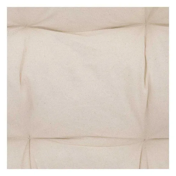 Best Sale RETIF Banquette 2 Places En Rotin Et Coton Blanc L 110Xh 77Cm