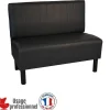 Cheap RETIF Banquette Style Bistrot - Country Noire - Piqure Sur Dossier