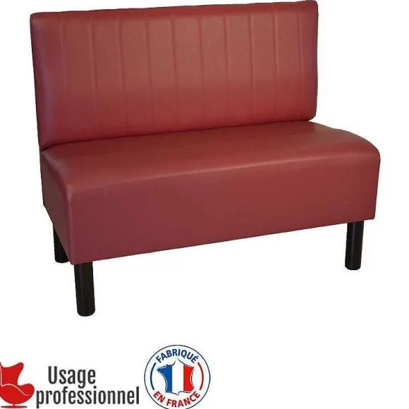 Clearance RETIF Banquette Style Bistrot - Country Bordeaux - Piqure Sur Dossier