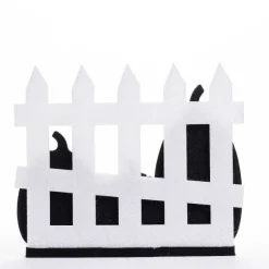 Online RETIF Barri Re Citrouilles En Ouate Orange Et Blanc L 50 X H 42 Cm