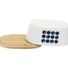 Cheap RETIF Beurrier En Porcelaine Plateau En Bambou R Tro
