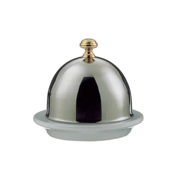 Hot RETIF Beurrier Porcelaine Et Cloche Inox 7Cm