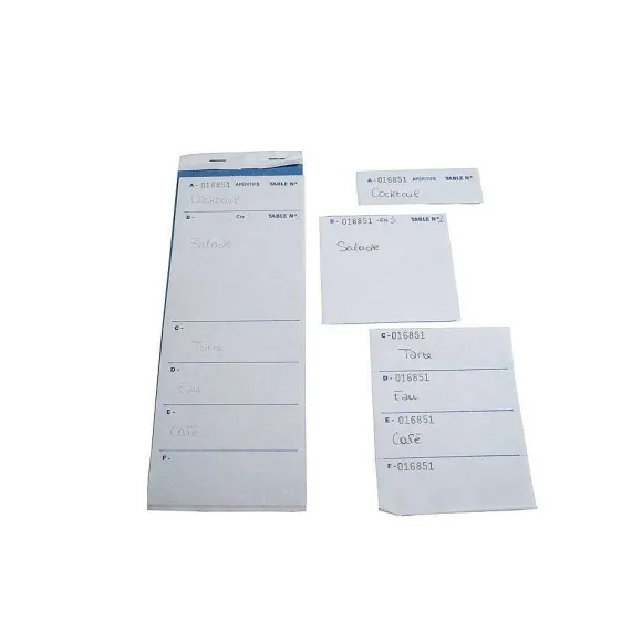 Store RETIF Bloc Brasserie 50 Feuillets Autocopiants Num Rot S En Dupli 9 ,6X26Cmx50