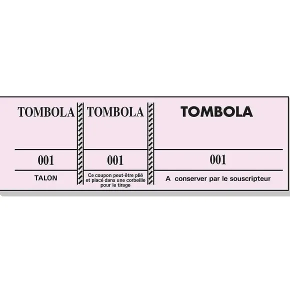 Hot RETIF Bloc Tombola 100 Fllets Num Rot S De 3 Volets Ft 4,8X15Cm Assortisx100