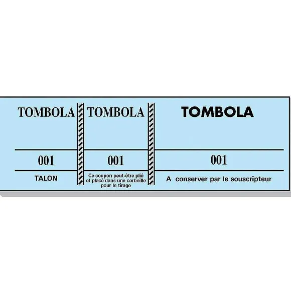 Clearance RETIF Bloc Tombola 3 Volets 100 Feuilles Couleurs Bleu/Rose/Jaune/Vert 4,8X15Cm Par 10