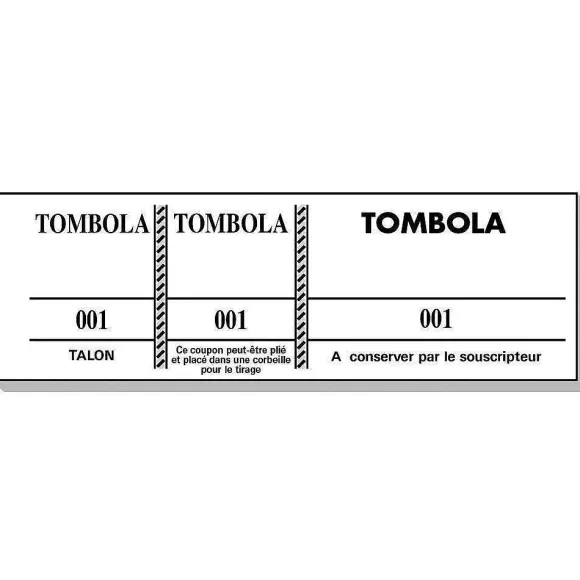 Clearance RETIF Bloc Tombola 3 Volets 100 Feuilles Couleurs Bleu/Rose/Jaune/Vert 4,8X15Cm Par 10