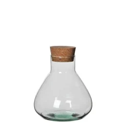 Outlet RETIF Bocal En Verre Avec Un Bouchon En Li Ge H18Cm