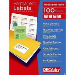 New RETIF Boite De 4000 Etiquettes Blanches Multi-Usage 48 X 25,4 Mm