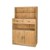 Cheap RETIF Buffet De Service H160Cm 2 Tiroirs 2 Portes Bois Massif