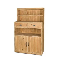 Cheap RETIF Buffet De Service H160Cm 2 Tiroirs 2 Portes Bois Massif