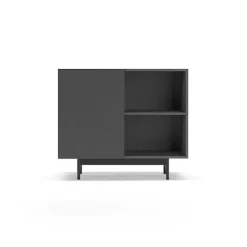 Shop RETIF Buffet M Lamine Gris Graphite Printed 78X90X34Cm