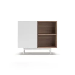 Outlet RETIF Buffet M Lamine Noyer-Blanc Printed 78X90X34Cm