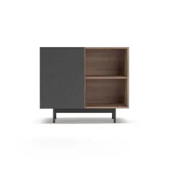 Fashion RETIF Buffet M Lamine S Rigraphi Ch Ne Clair-Gris Graphite Printed 78X90X34Cm