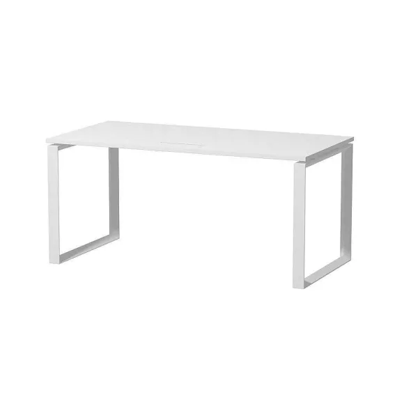 Cheap RETIF Bureau Droit Mt1 El Gance Avec Pi Tement Bench Blanc