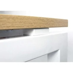 Cheap RETIF Bureau Droit Mt1 El Gance Avec Pi Tement Bench Blanc