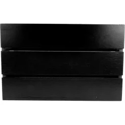 Shop RETIF Cagette Poign E Noire Bambou 19X16X12Cm