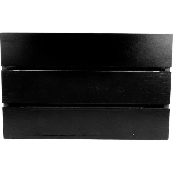 Shop RETIF Cagette Poign E Noire Bambou 19X16X12Cm