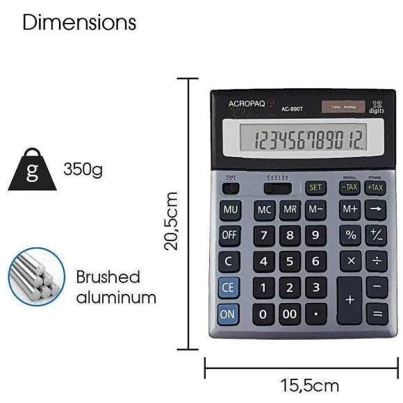 Clearance RETIF Calculatrice Bureau Olympia Ac-890T - 12 Chiffres