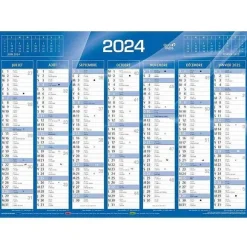 Outlet RETIF Calendrier De Banque 2024 2 Faces Bleu