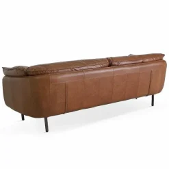 Online RETIF Canap 3 Places En Cuir Marron