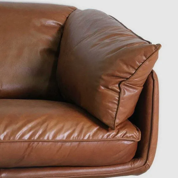 Online RETIF Canap 3 Places En Cuir Marron