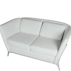Store RETIF Canap 2 Places Olympe Coloris Blanc - Simili Cuir