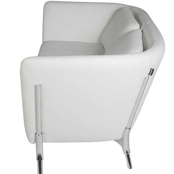 Store RETIF Canap 2 Places Olympe Coloris Blanc - Simili Cuir