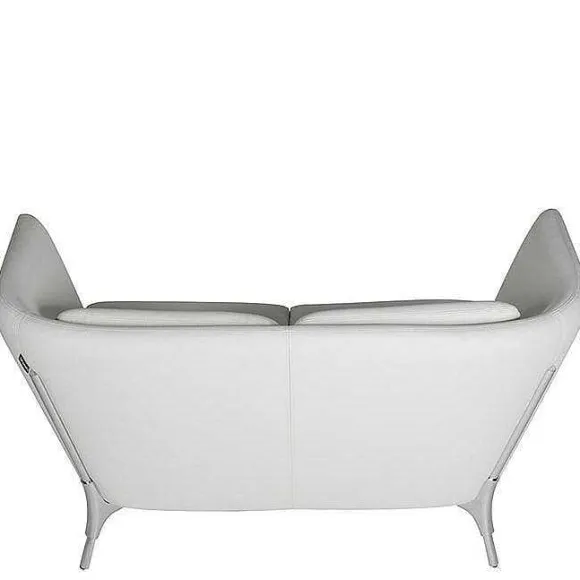 Store RETIF Canap 2 Places Olympe Coloris Blanc - Simili Cuir