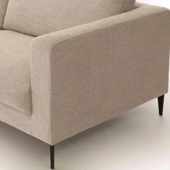 Fashion RETIF Canap En Tissu Chin 3 Places Beige